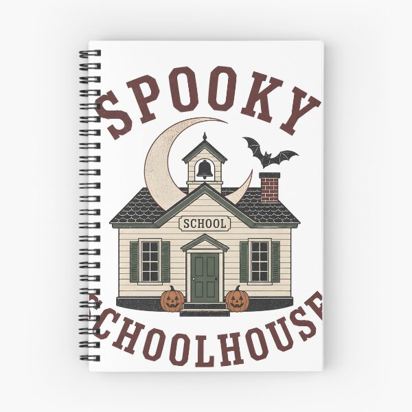 Item preview, Spooky Schoolhouse Night Haunted Building School designed and sold by LiviuGligoros.
