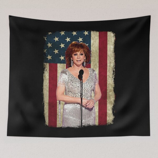 Item preview, Vintage American Flag Reba McEntire Singer Legend designed and sold by Jessicalcl.