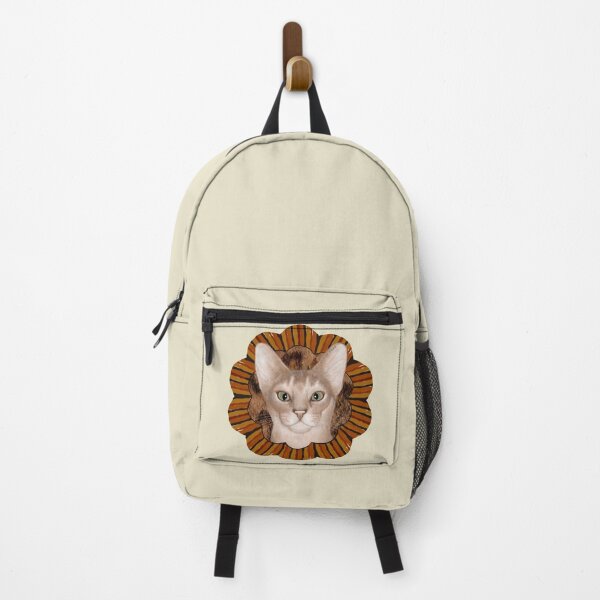 Item preview, Retro Flower Abyssinian Cat  designed and sold by artmuvz.