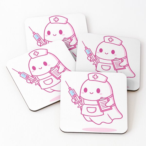 Item preview,  Kawaii Nurse Ghost – Cute Spooky Medical Halloween Design Classic designed and sold by kyrartbt.