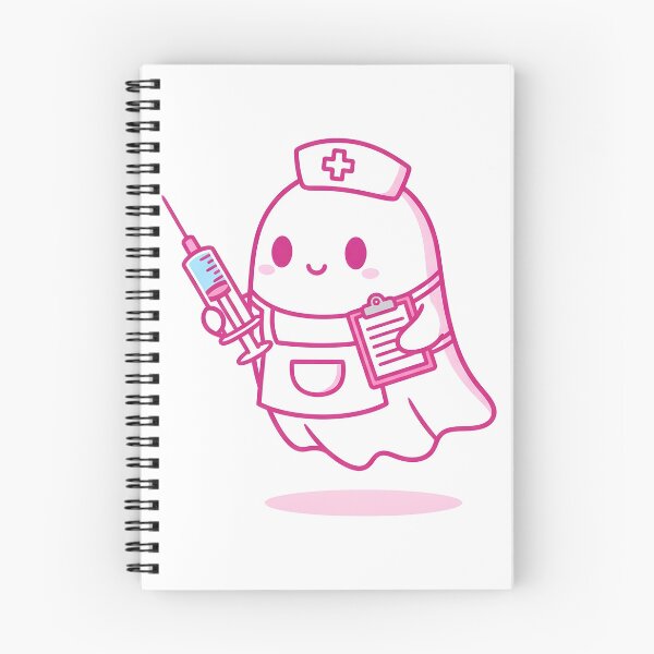 Item preview,  Kawaii Nurse Ghost – Cute Spooky Medical Halloween Design Classic designed and sold by kyrartbt.