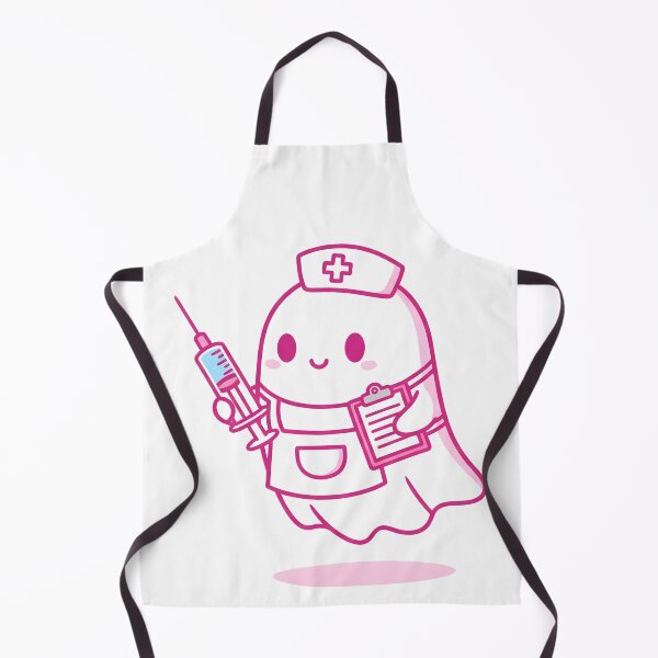 Item preview, Kawaii Nurse Ghost – Cute Spooky Medical Halloween Design Classic designed and sold by kyrartbt.