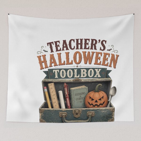 Item preview, Teachers Halloween Toolbox Classroom Supplies Spooky designed and sold by LiviuGligoros.