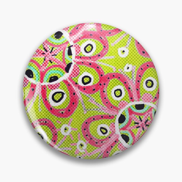 Item preview, Retro Pink Flowers on Lime Green designed and sold by Fani*.
