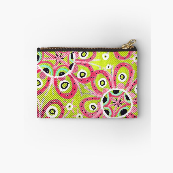 Item preview, Retro Pink Flowers on Lime Green designed and sold by Fani*.