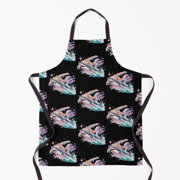 Item preview, Cat Riding Shark In Space Rainbow Galaxy Surreal Vaporwave Funny Graphic designed and sold by lionSutuShop.