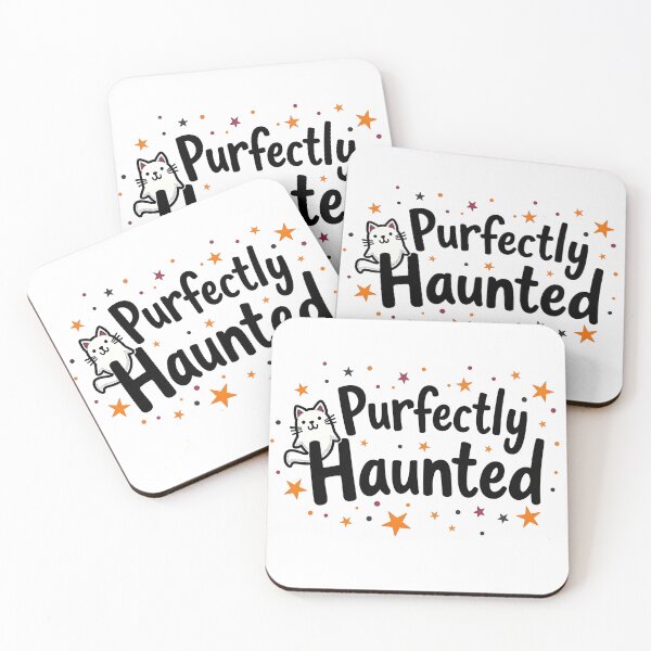 Item preview, Purfectly haunted cute cat halloween cartoon designed and sold by Panya-Design.