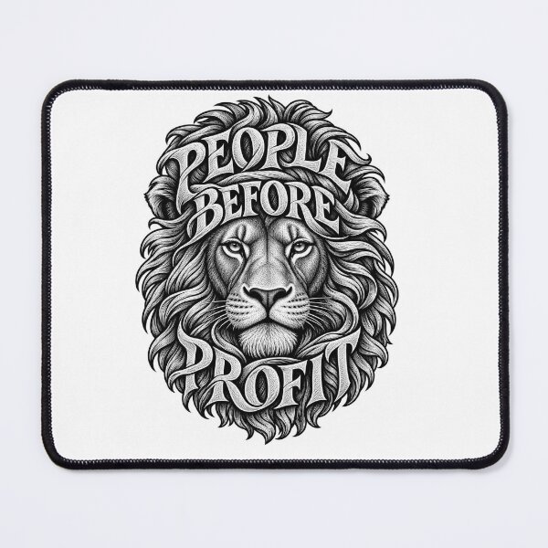 Item preview, People Before Profit Socialist Lion Graphic    designed and sold by Owcomm.