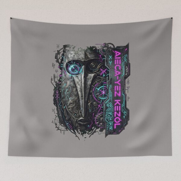 Item preview, Dark Mask Eye Graphic Vertical Text Apparel-38 designed and sold by PaulMedrzy.