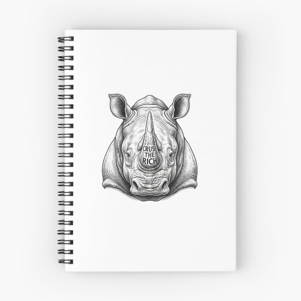 Item preview, Crush The Rich Rhino Socialist Protest Art designed and sold by Owcomm.