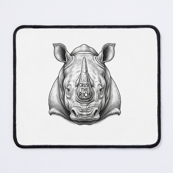 Item preview, Crush The Rich Rhino Socialist Protest Art designed and sold by Owcomm.