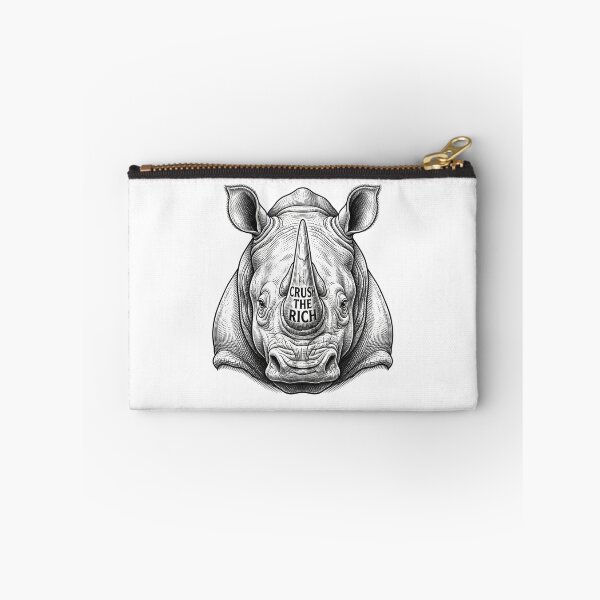 Item preview, Crush The Rich Rhino Socialist Protest Art designed and sold by Owcomm.