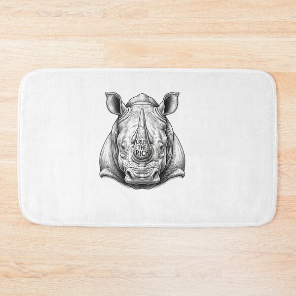 Item preview, Crush The Rich Rhino Socialist Protest Art designed and sold by Owcomm.