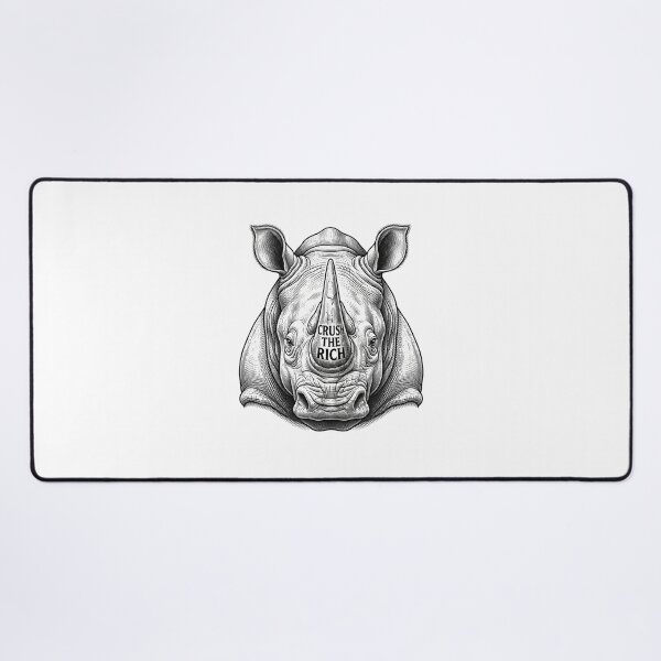 Item preview, Crush The Rich Rhino Socialist Protest Art designed and sold by Owcomm.