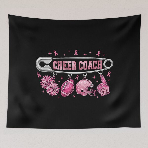 Item preview, Cheer Coach Pink Out Épingle Rubans Roses designed and sold by MizoX7.