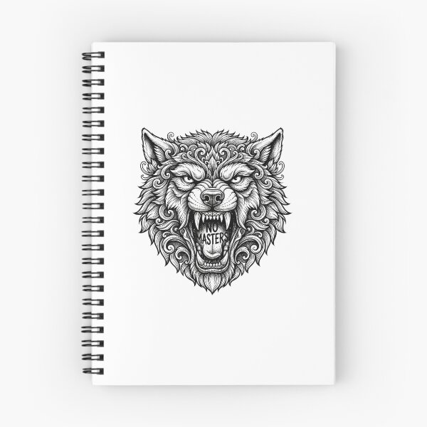 Item preview, No Masters Angry Wolf  designed and sold by Owcomm.