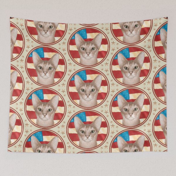Item preview, USA Abyssinian Cat designed and sold by artmuvz.