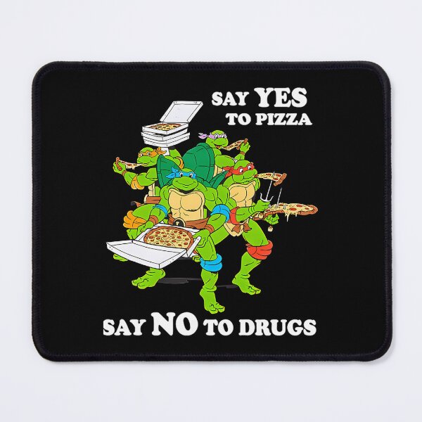 Item preview, Retro Love Ninja Turtles Cartoon Say Yes To Pizza Say No To Drugs designed and sold by CarlPosey6.