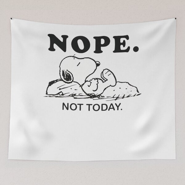 Item preview, Snoopy Nope Not Today Peanuts designed and sold by LittleMamastore.