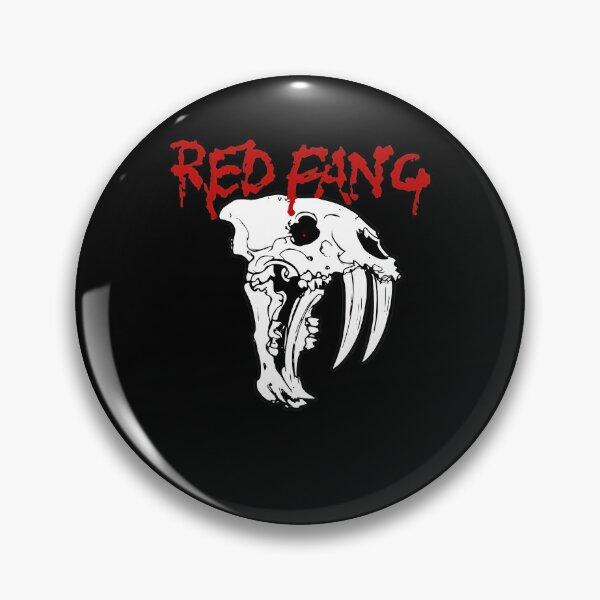 Item preview, RED FANGG Saber Tooth Skull designed and sold by grinbats.