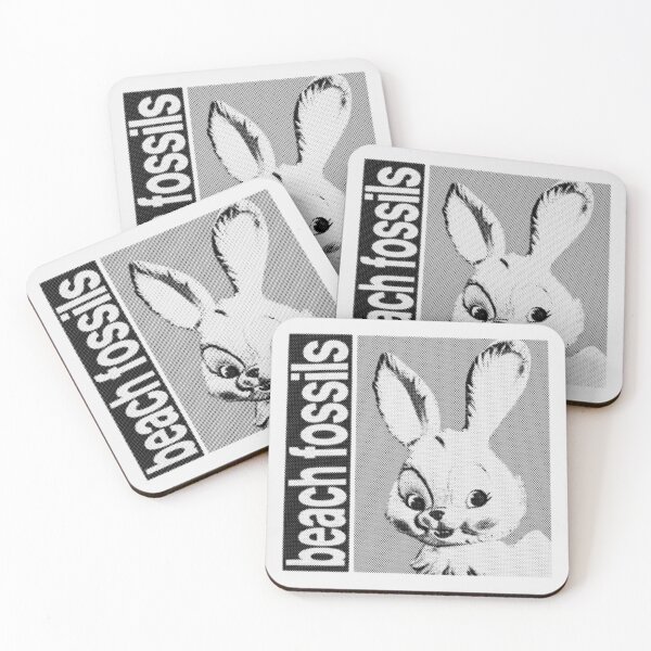 Item preview, Beach Fossils - Bunny #2 (BLACK) designed and sold by That-Indie-Guy.