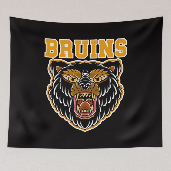 Item preview, Roaring Bruins Bear Head Traditional Tattoo Art designed and sold by Thecreepofc.