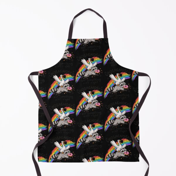 Item preview, Undiagnosed But Something Aint Right Funny Chaotic Raccoon Goose Donut Retro Graphic designed and sold by lionSutuShop.