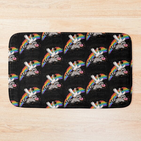 Item preview, Undiagnosed But Something Aint Right Funny Chaotic Raccoon Goose Donut Retro Graphic designed and sold by lionSutuShop.
