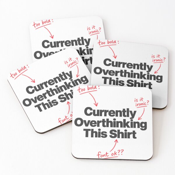 Item preview, Currently Overthinking This Shirt Funny Meta Design designed and sold by ys96.