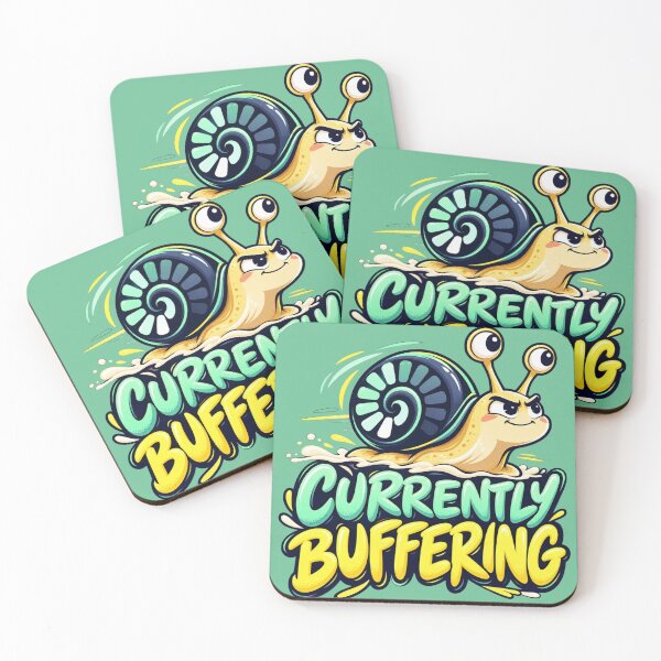 Item preview, Currently Buffering Cute Snail Tech Humor designed and sold by MH Digital Studio .