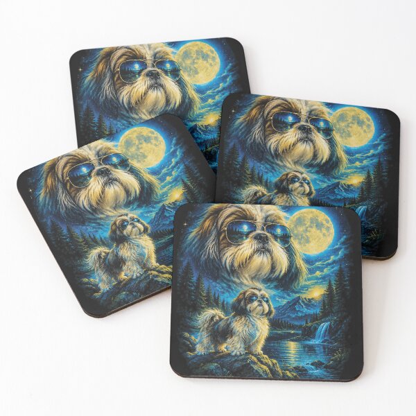 Item preview, Shih Tzu with sunglasses 90s wildlife designed and sold by aponwao.