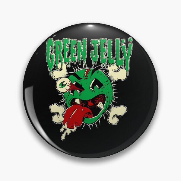 Item preview, Slime Green Monster Face Crossbones designed and sold by SylvieCourt.
