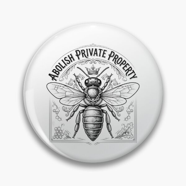 Item preview, Abolish Private Property Bee Vintage Graphic    designed and sold by Owcomm.