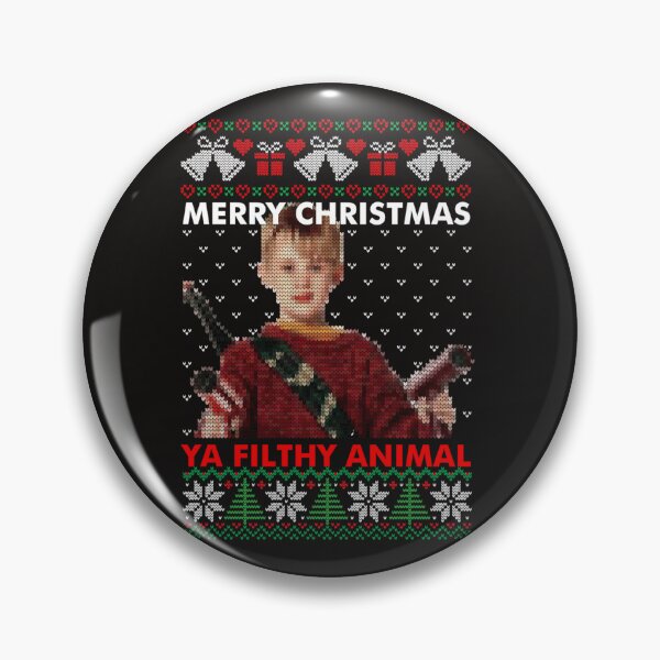 Artikelvorschau, Kevin, frohe Weihnachten, du dreckiges Tier, gestrickt entworfen und verkauft von ZAMURI.