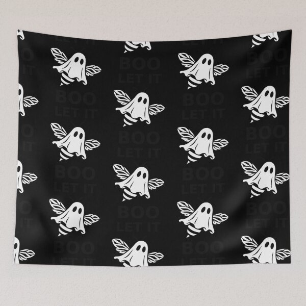 Item preview, Let It Boo Funny Ghost Bee Spooky Halloween Pun Cute Minimalist Graphic designed and sold by lionSutuShop.