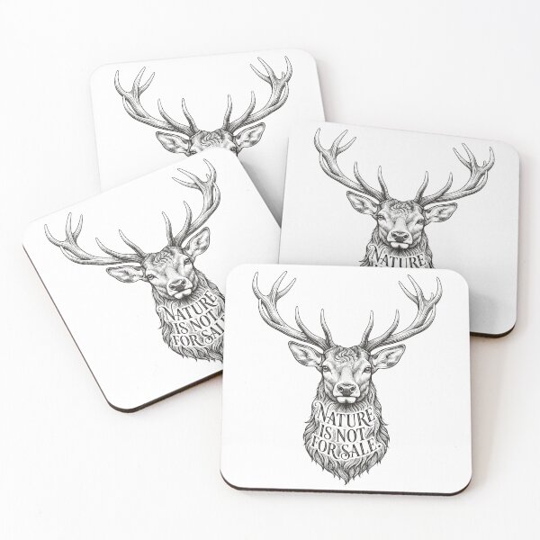 Item preview, Nature Is Not For Sale Deer Head designed and sold by Owcomm.