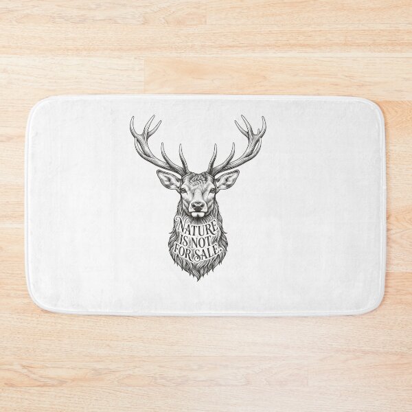 Item preview, Nature Is Not For Sale Deer Head designed and sold by Owcomm.