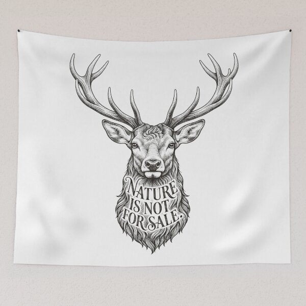 Item preview, Nature Is Not For Sale Deer Head designed and sold by Owcomm.