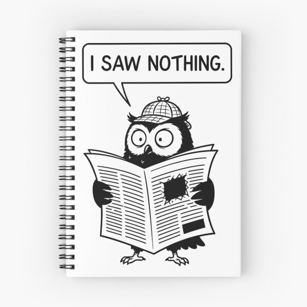 Item preview, I Saw Nothing – Funny Detective Owl – Relatable Sarcastic Introvert Art Tee designed and sold by bobscraze.