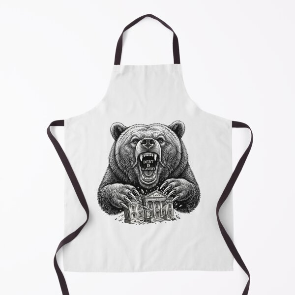 Item preview, Debt Is Slavery Bear Smashing Bank    designed and sold by Owcomm.