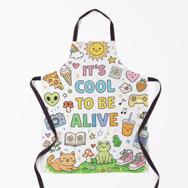 Item preview, It's Cool To Be Alive Rainbow Doodles Poster designed and sold by Matinez Pink.