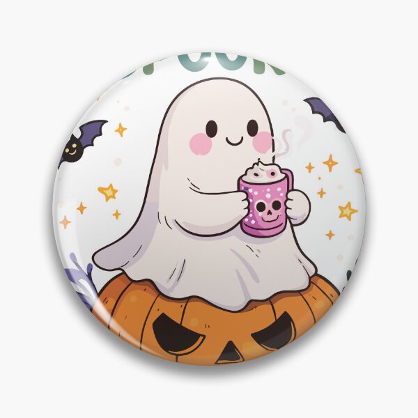 Item preview, Nervous But Spooky Halloween Ghost Poster designed and sold by Matinez Pink.