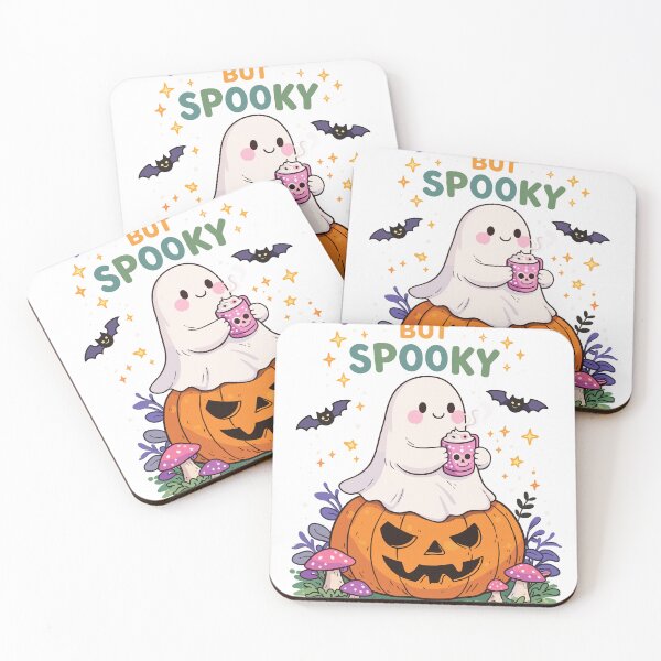 Item preview, Nervous But Spooky Halloween Ghost Poster designed and sold by Matinez Pink.