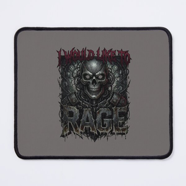 Item preview, Cyber Skull Rage Aesthetic Statement Graphic-17 designed and sold by MelanieRiedli.