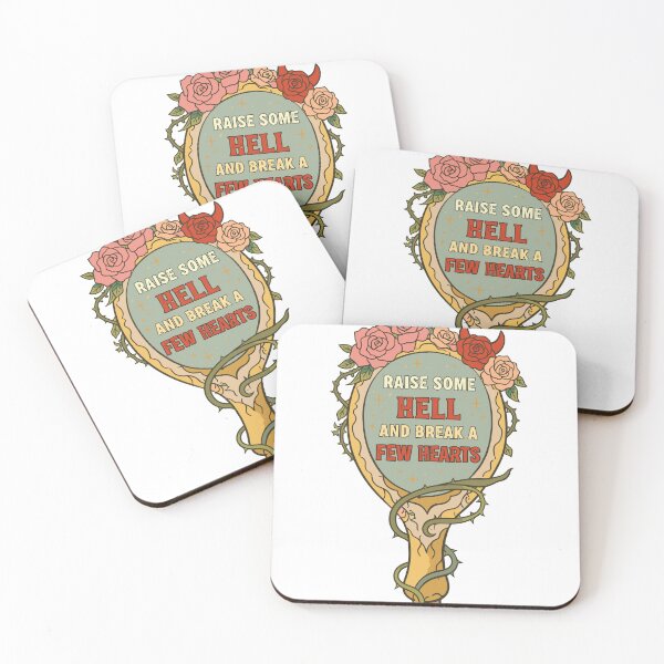 Item preview, Raise Some Hell Mirror & Roses Poster designed and sold by Matinez Pink.