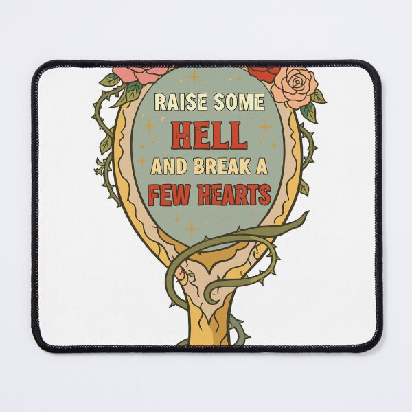 Item preview, Raise Some Hell Mirror & Roses Poster designed and sold by Matinez Pink.