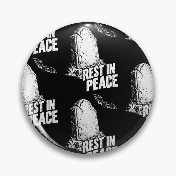 Item preview, Rest In Peace Gravestone Flying Bat Vintage Gothic Spooky Halloween Graphic designed and sold by lionSutuShop.