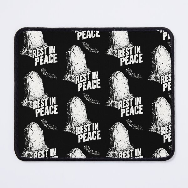 Item preview, Rest In Peace Gravestone Flying Bat Vintage Gothic Spooky Halloween Graphic designed and sold by lionSutuShop.
