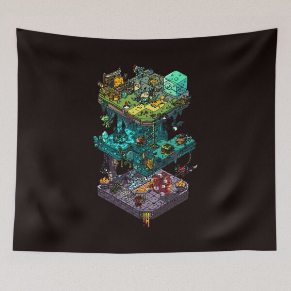 Item preview, Fantasy Isometric Dungeon Adventure Scene designed and sold by Brookvin.