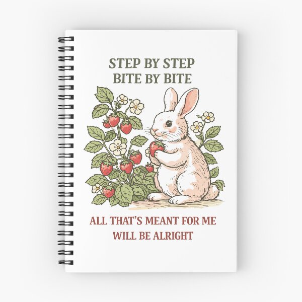 Item preview, Step By Step Bite By Bite Bunny Poster designed and sold by Matinez Pink.